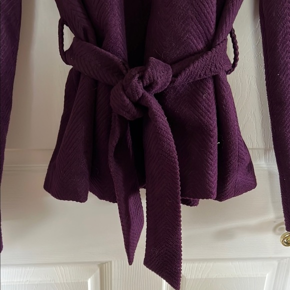 Costa Blanca Women's Purple Belted Jacket - Picture 3 of 7